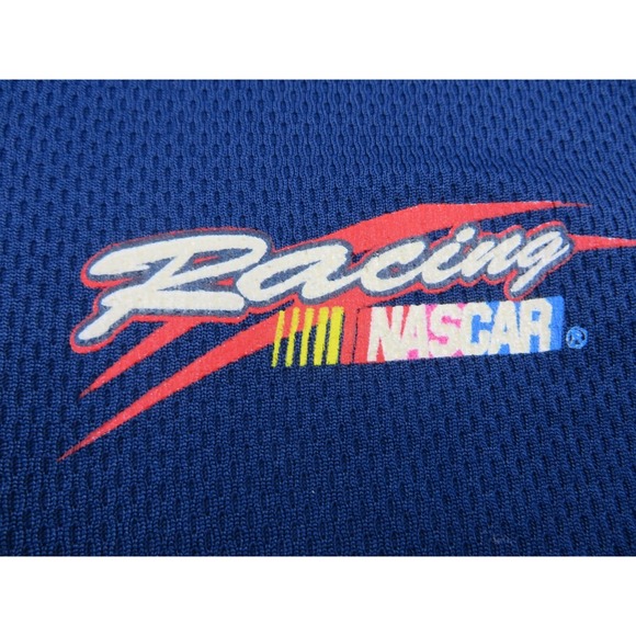 NASCAR Hoodie Womens XL Full Zip Jacket Jerry Leigh Blue VTG - Picture 2 of 6